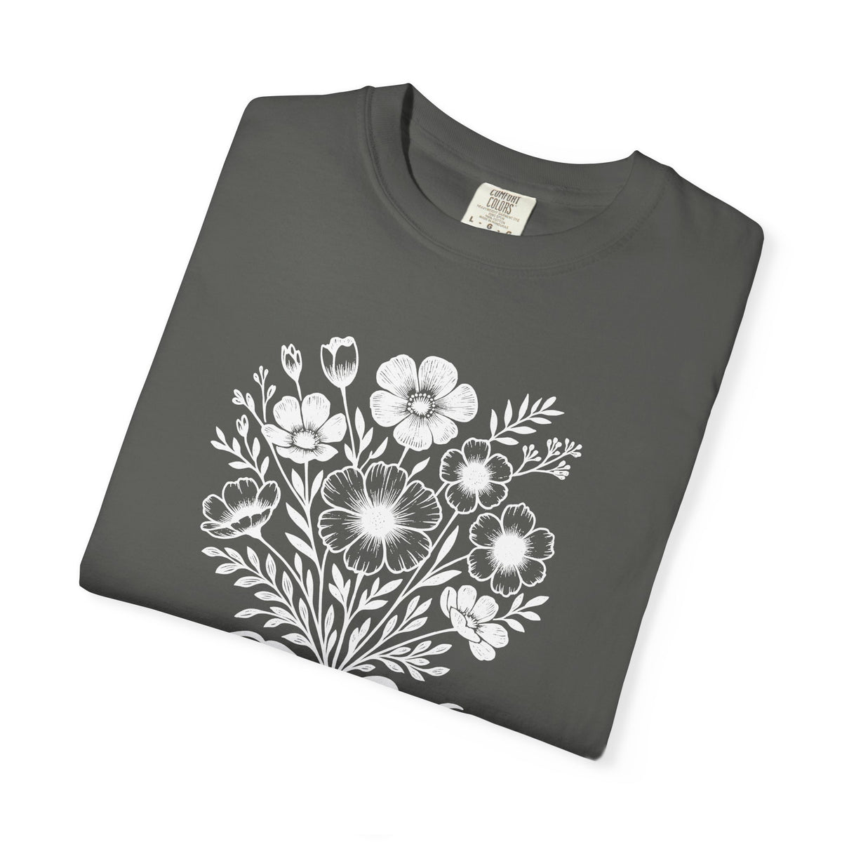Floral Teacher T-Shirt — "Teachers plant seeds of love that bloom forever"