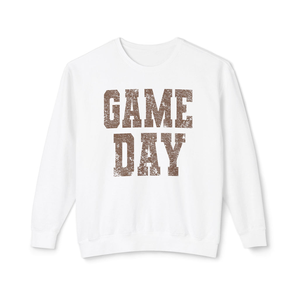 Game Day Crewneck Sweatshirt — Vintage Distressed Sports Pullover