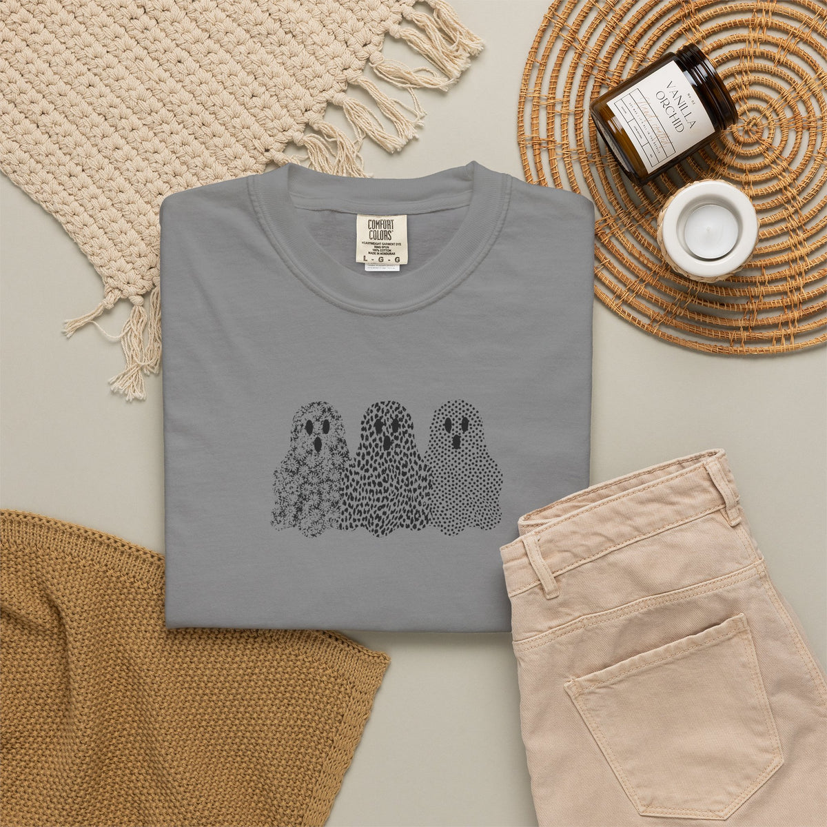 Cute Ghost Crew Graphic Tee
