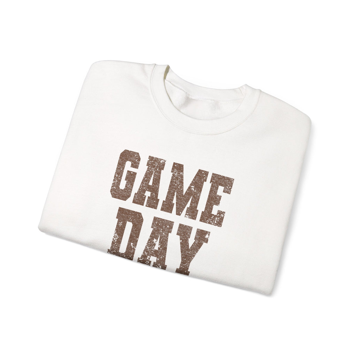 Game Day Crewneck Sweatshirt — Distressed Sports Fan Pullover