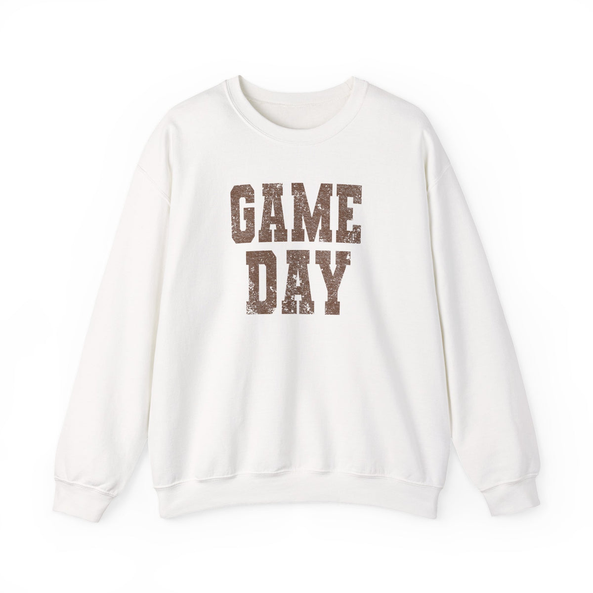 Game Day Crewneck Sweatshirt — Distressed Sports Fan Pullover