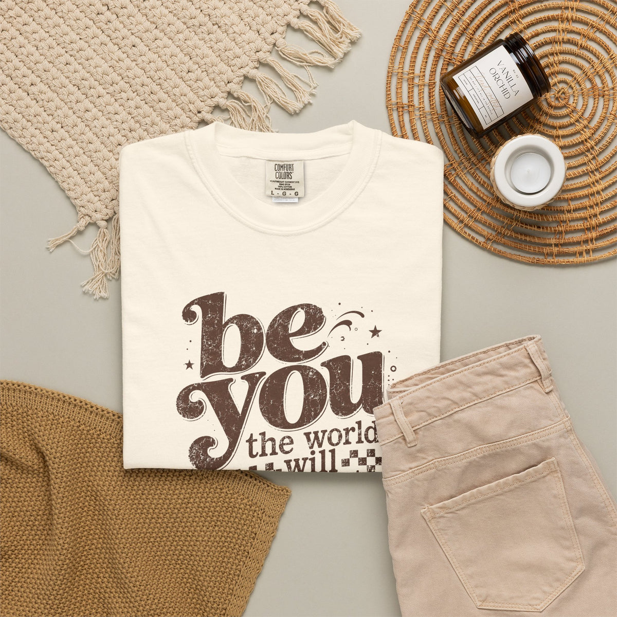 Be You Graphic Tee— "Be You, The World Will Adjust"
