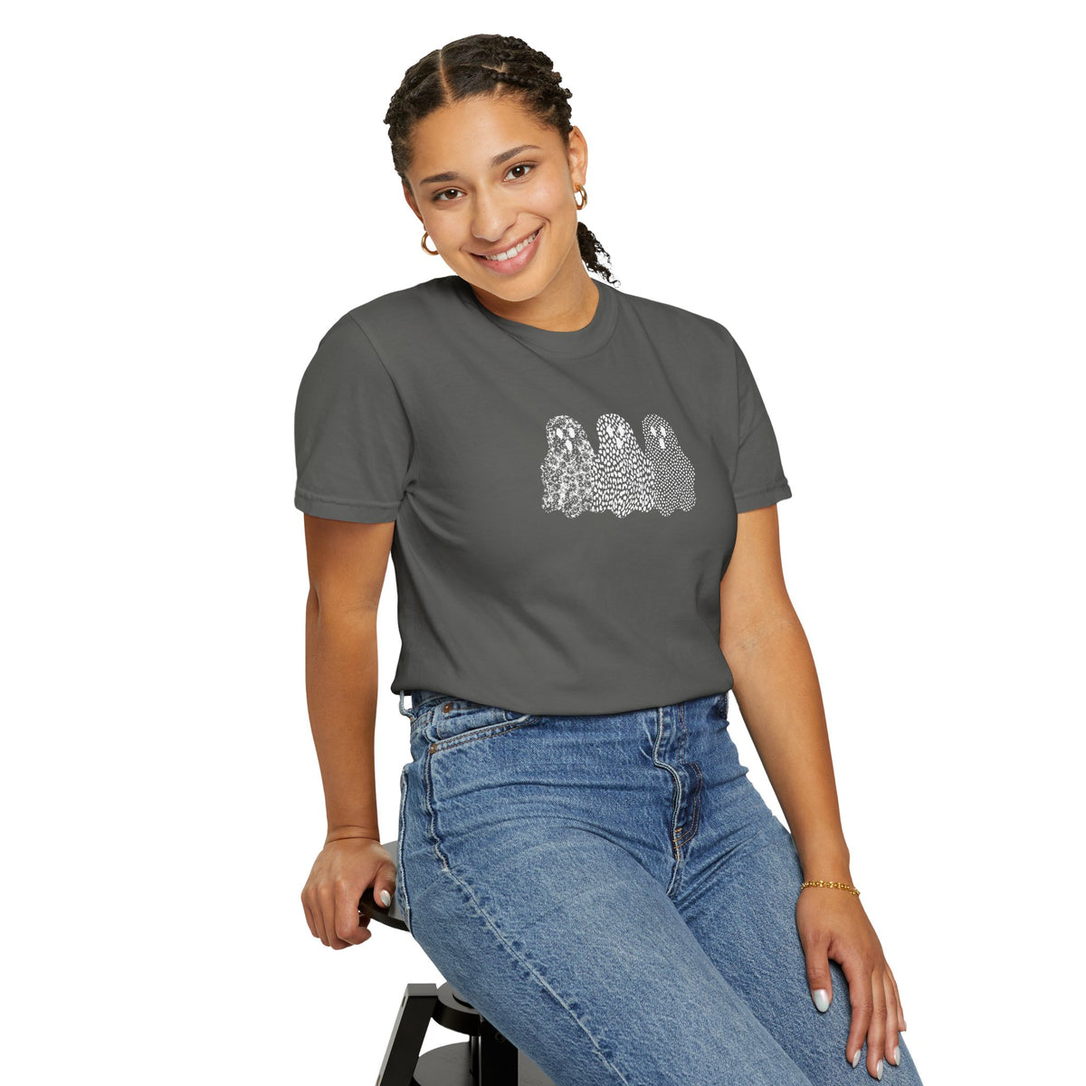 Cute Ghost Crew Graphic Tee